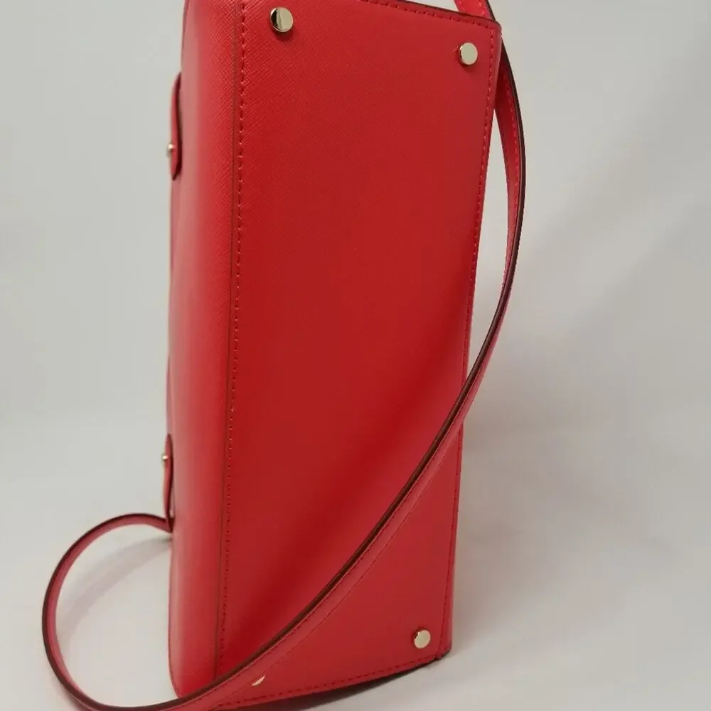 Kate Spade NEW Red Medium Satchel Handbag Zipper Closer‎ Comfortable Women's Bag